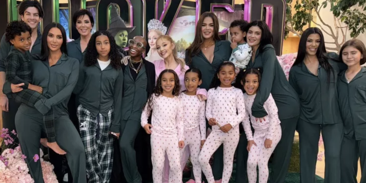 Kim Kardashian Links Up with Ariana Grande and Wicked Co-Star Cynthia Erivo Ahead of Movie Release